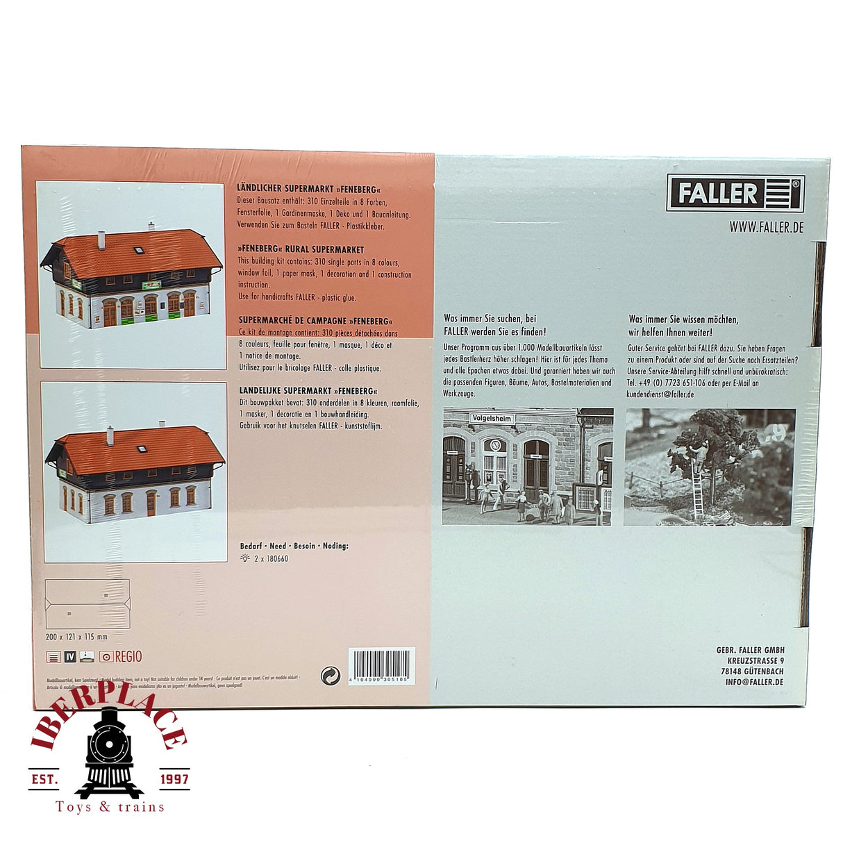 💡 Faller 13058 Supermercado rural Feneberg Kit de montaje H0 escala 1:87 E18