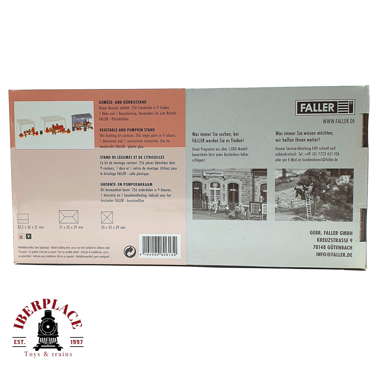 💡 Faller 180613 Puesto de verduras y calabazas Kit de montaje H0 escala 1:87 E18