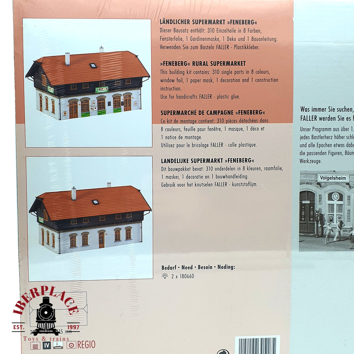 💡 Faller 13058 Supermercado rural Feneberg Kit de montaje H0 escala 1:87 E18