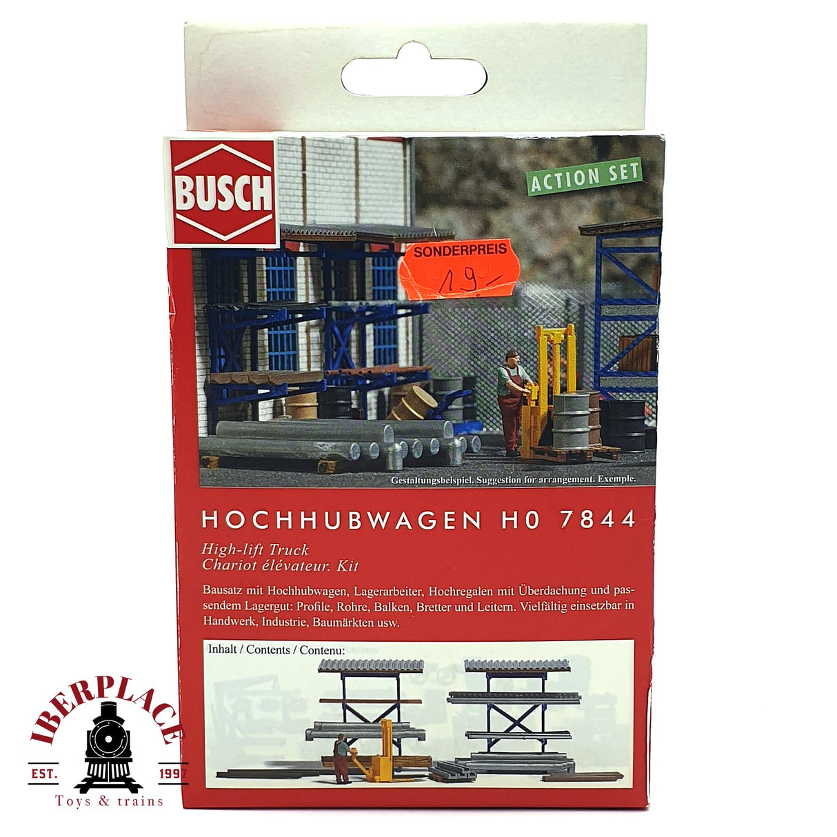 💡 Busch 7844 carretilla elevadora Kit de montaje H0 escala 1:87 E18