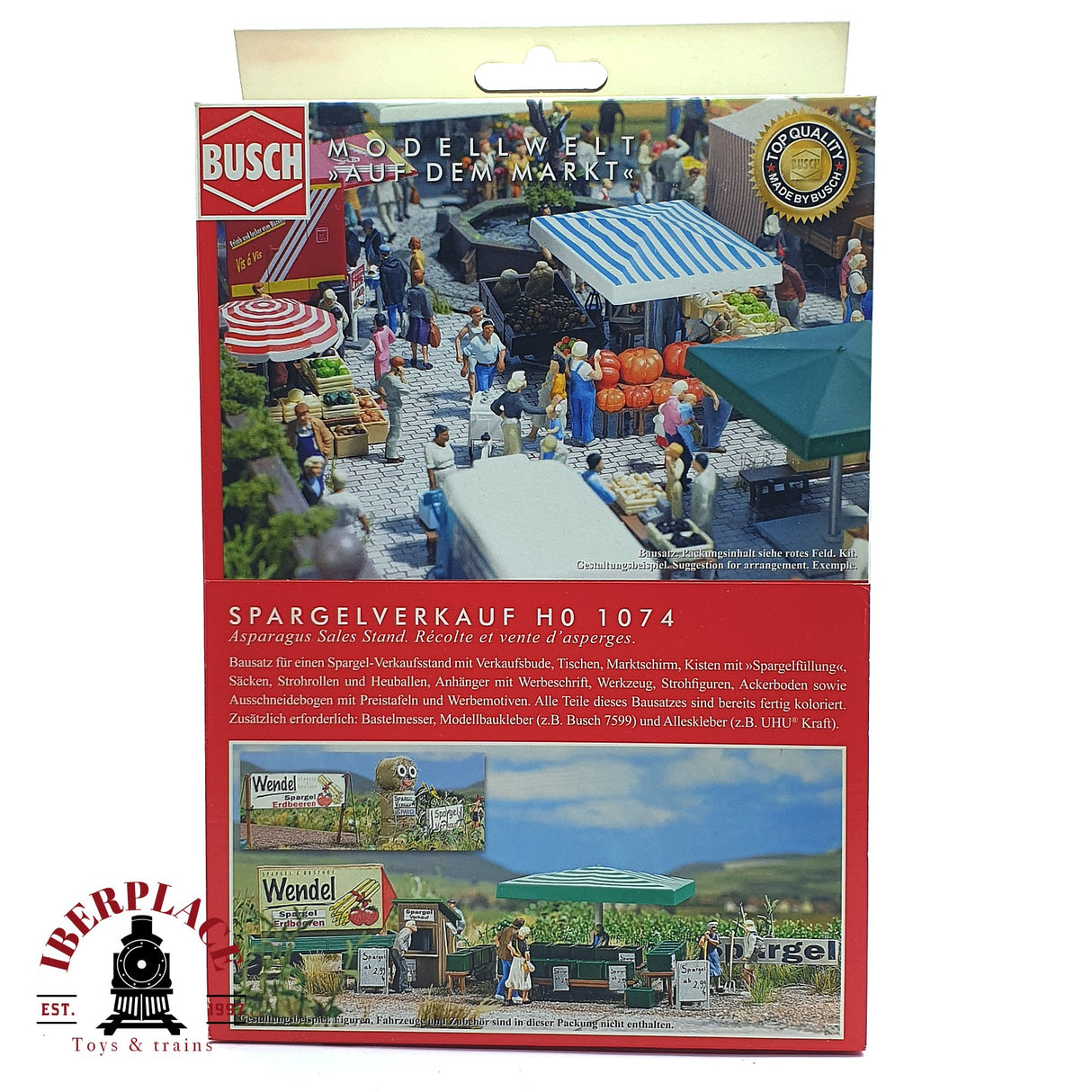 💡 Busch 1074 Venta de espárragos Kit de montaje H0 escala 1:87 E18