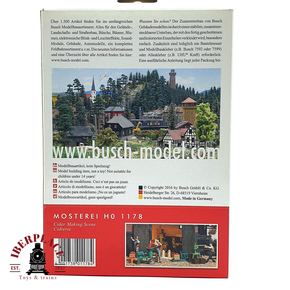 💡 Busch 1178 Lagár Kit de montaje H0 escala 1:87 E18