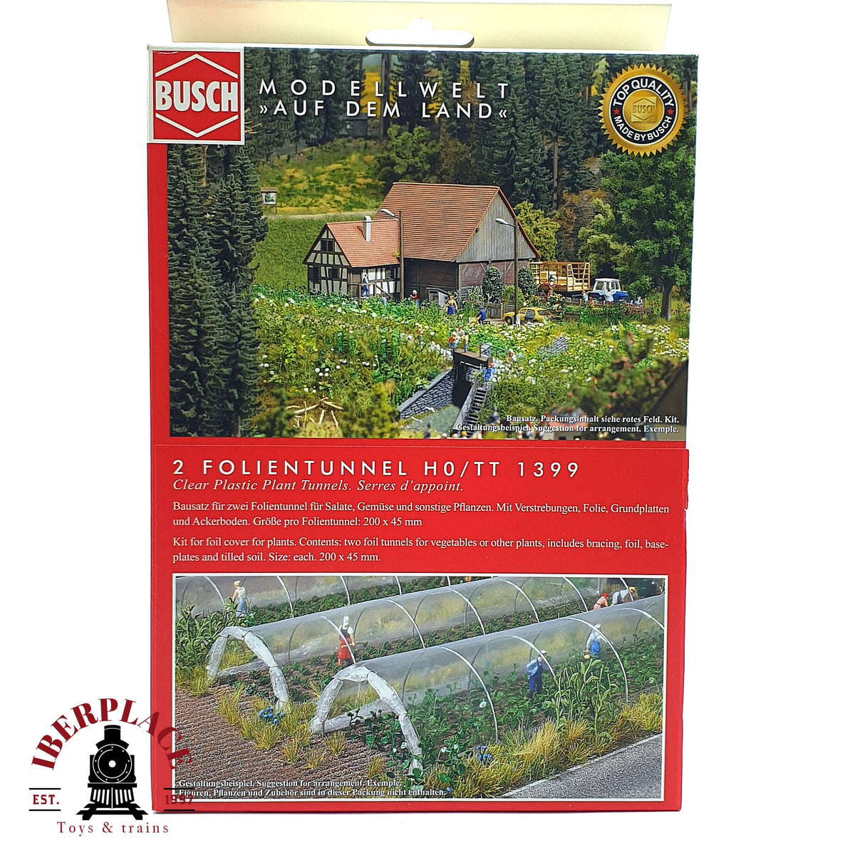 💡 Busch 1399 Túnel de plástico modelo 2 Kit de montaje H0 escala 1:87 E18