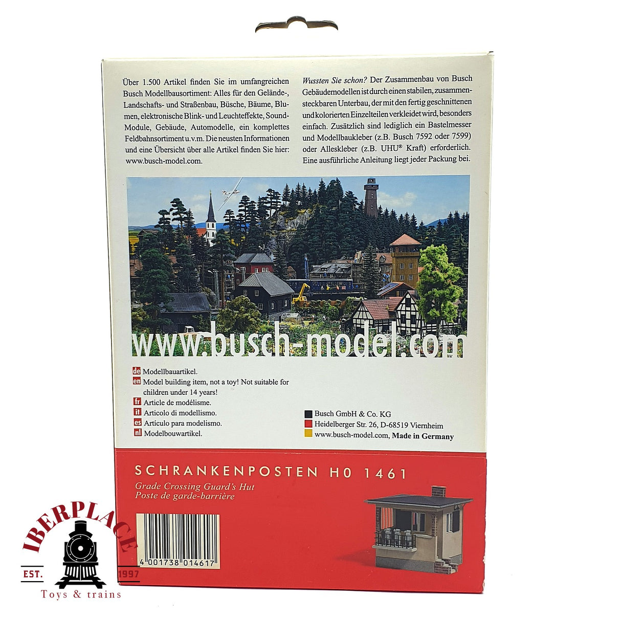 💡 Busch 1461 puesto de control Kit de montaje H0 escala 1:87 E18