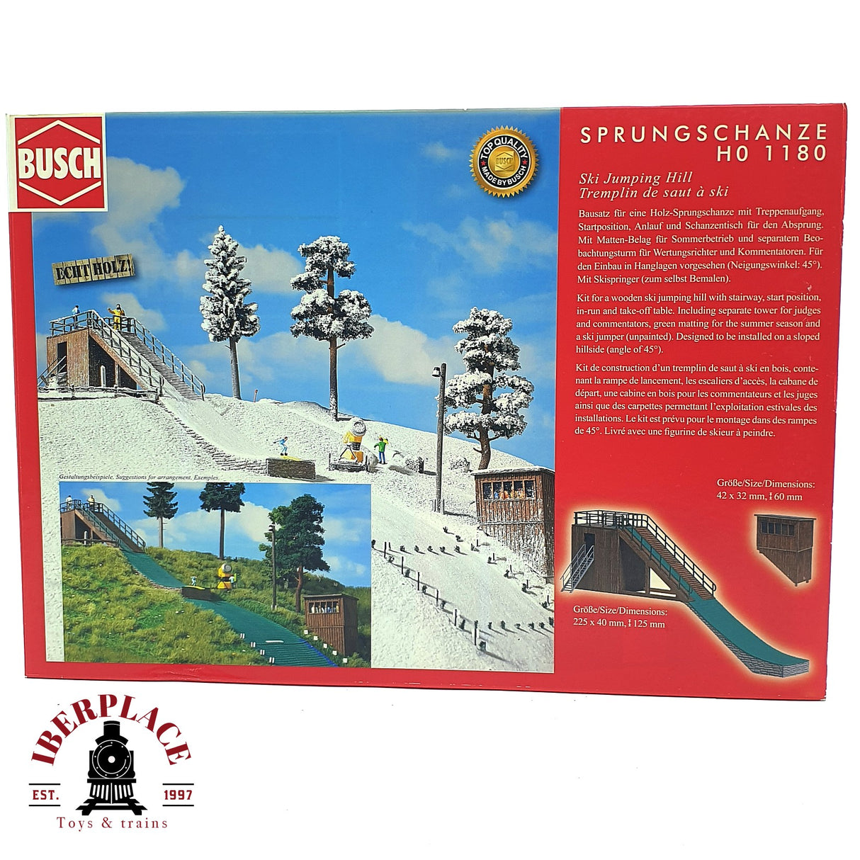 💡 Busch 1180 rampa de salto Kit de montaje H0 escala 1:87 E18