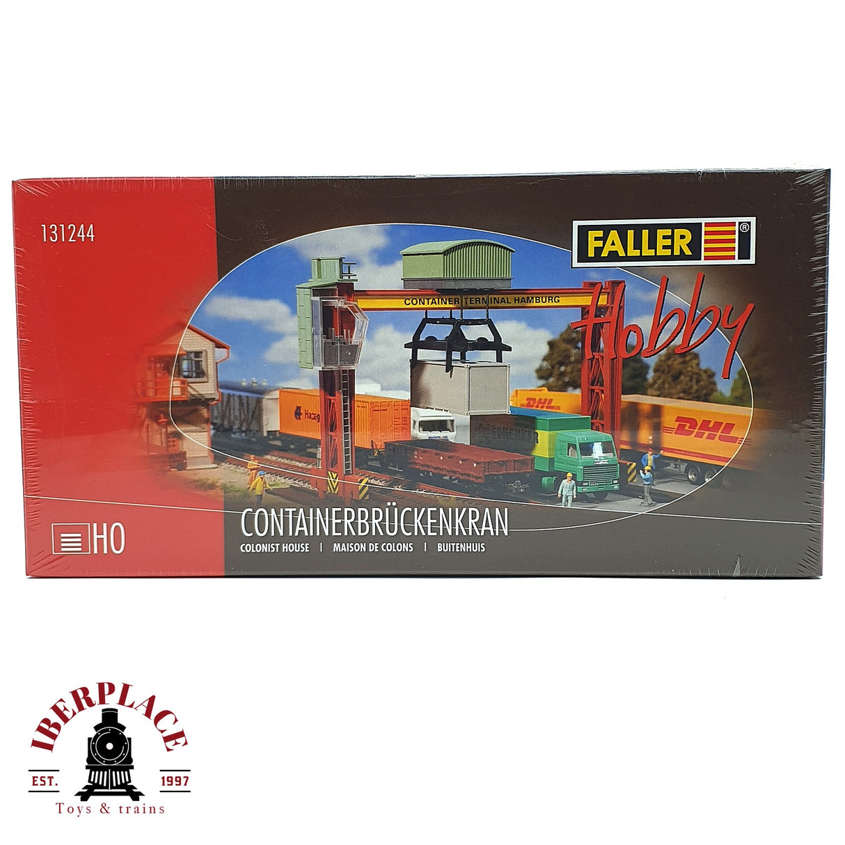 💡 Faller 131244 Grúa pórtico para contenedores Kit de montaje H0 escala 1:87 E18
