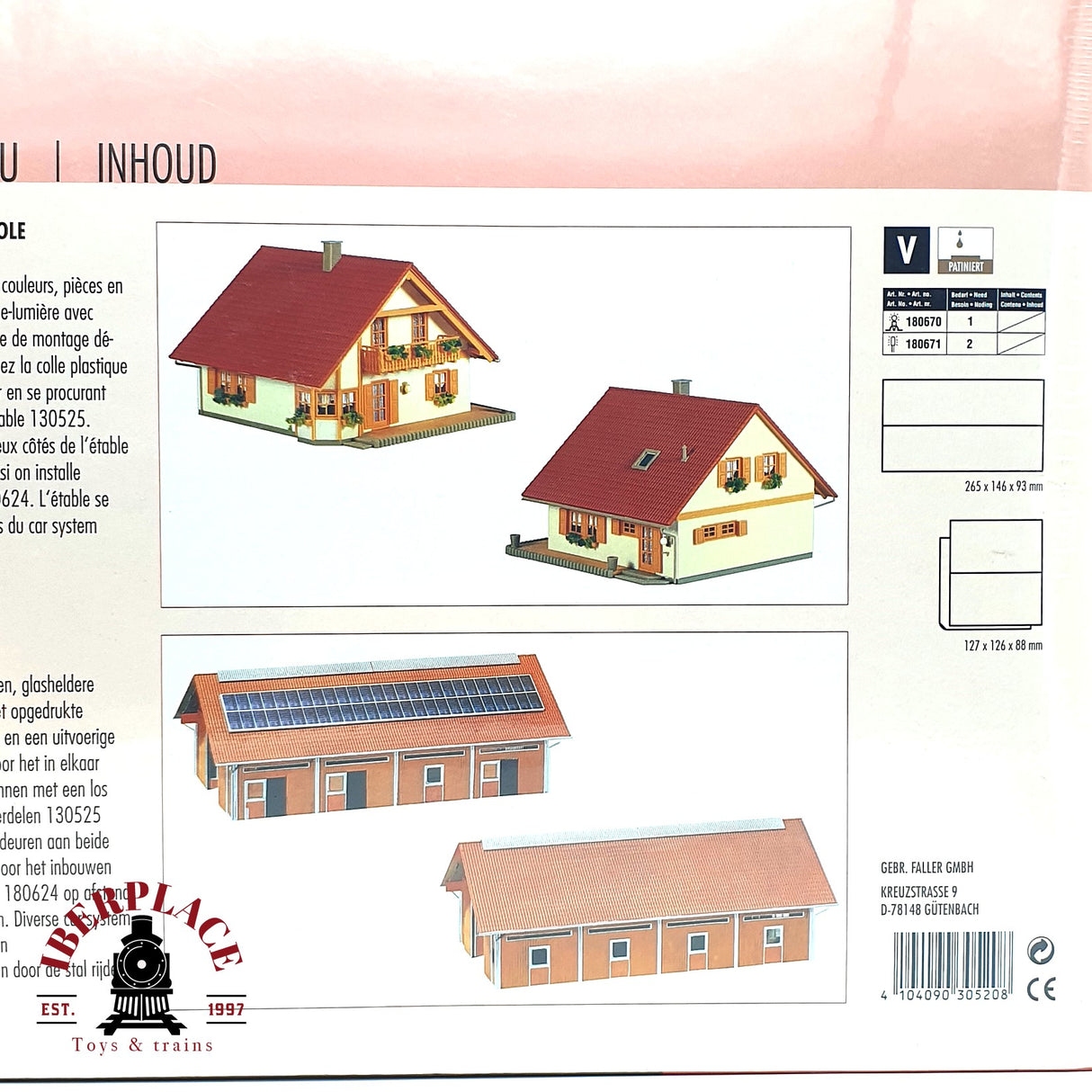 💡 Faller 130520 explotación agrícola Kit de montaje H0 escala 1:87 E18