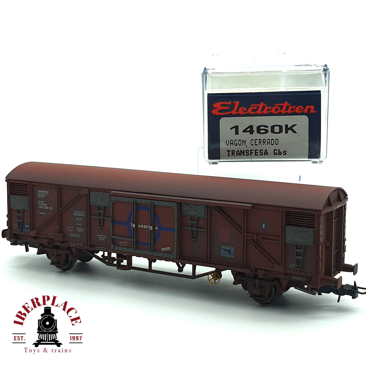 💡DC Electrotren 1460K vagón cerrado Tranfesa RENFE H0 escala 1:87 A22