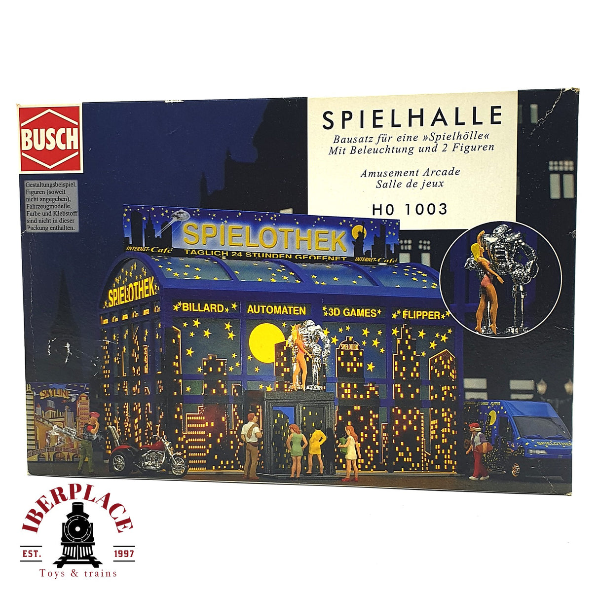 💡 Busch 1003 Sala de juegos recreativa Kit de montaje H0 escala 1:87 E18