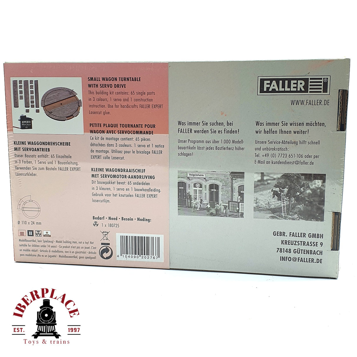 💡 Faller 120276 Ronda giratoria con motor Kit de montaje H0 escala 1:87 E18