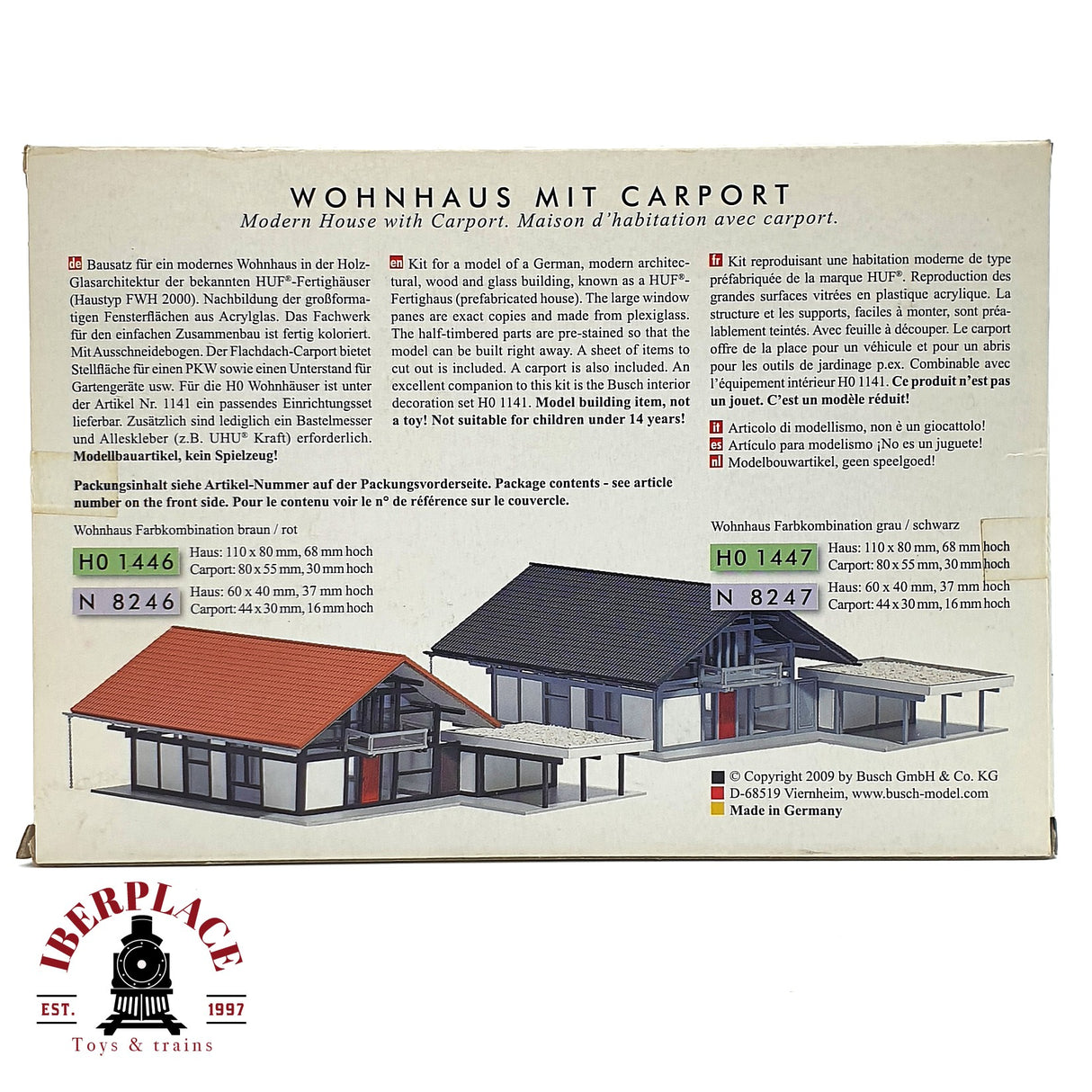 💡 Busch 1447 vivienda moderna kit de montaje H0 escala 1:87 E18