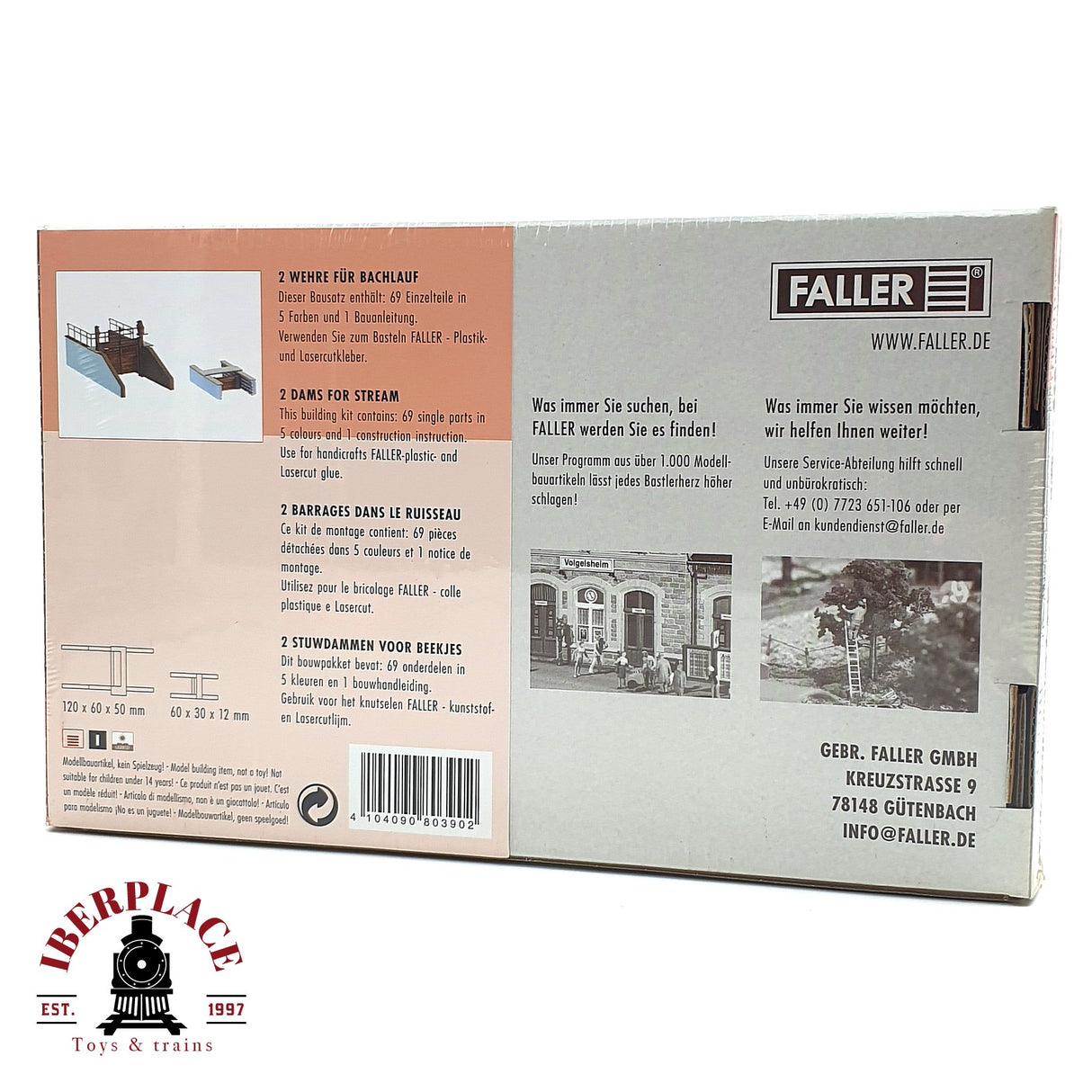 💡 Faller 180390 barreras para el cauce de un arroyo Kit de montaje H0 escala 1:87 E18