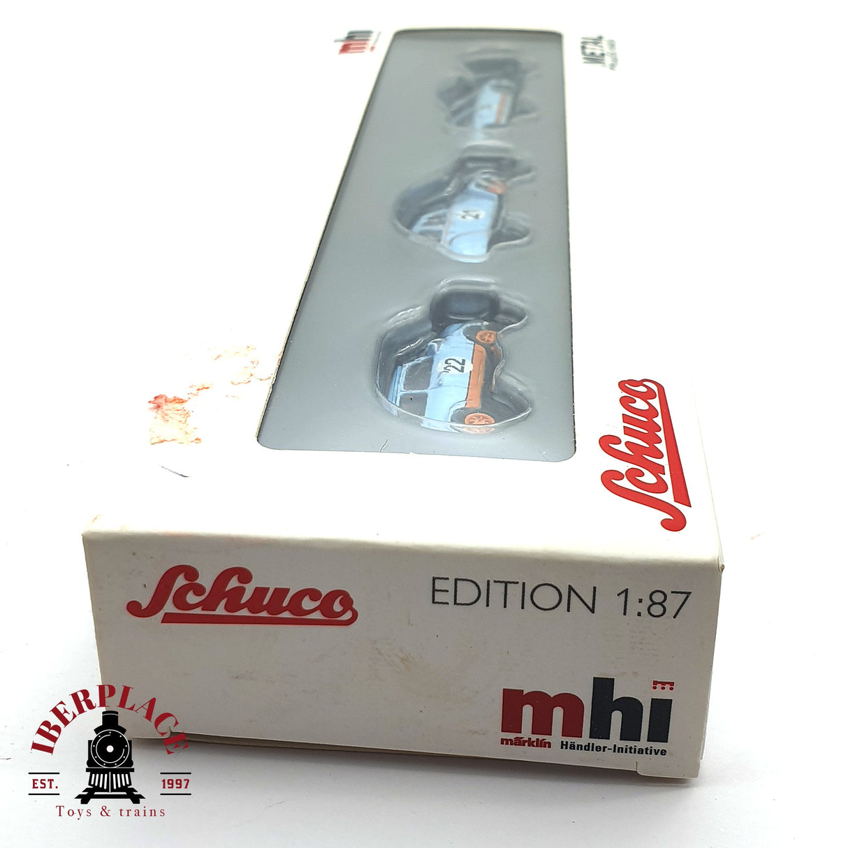 💡 Schuco Märklin 45 267 1600 Set Vintage Racing en metal H0 escala 1:87 E18