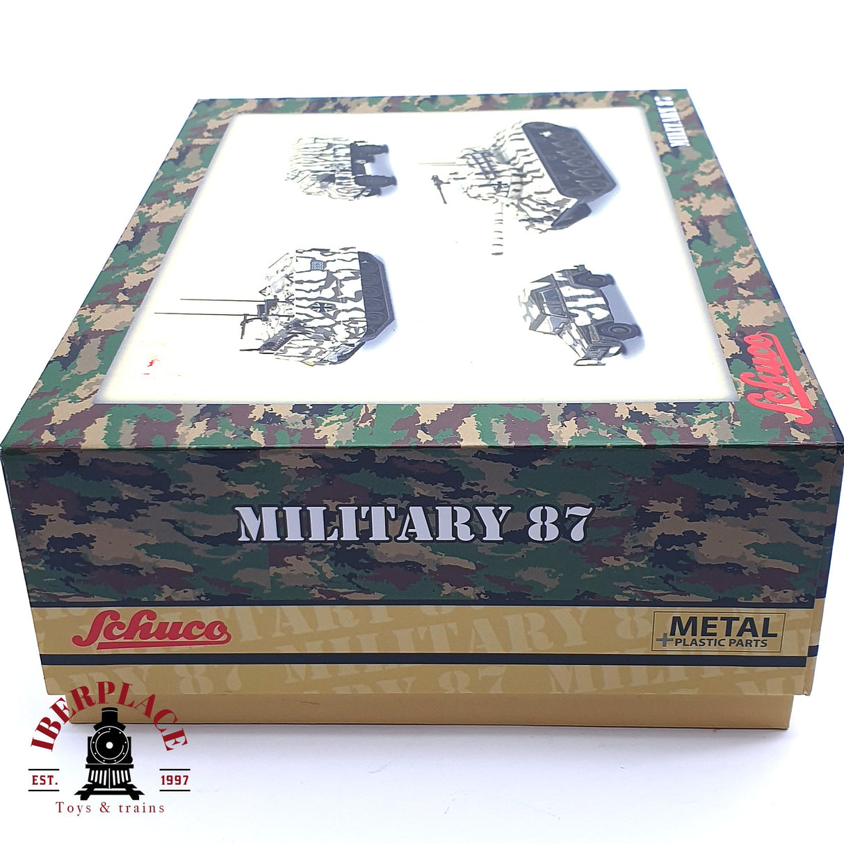 💡 Schuco 45 265 3000 Set Military 87 Camuflaje de invierno en metal H0 escala 1:87 E18