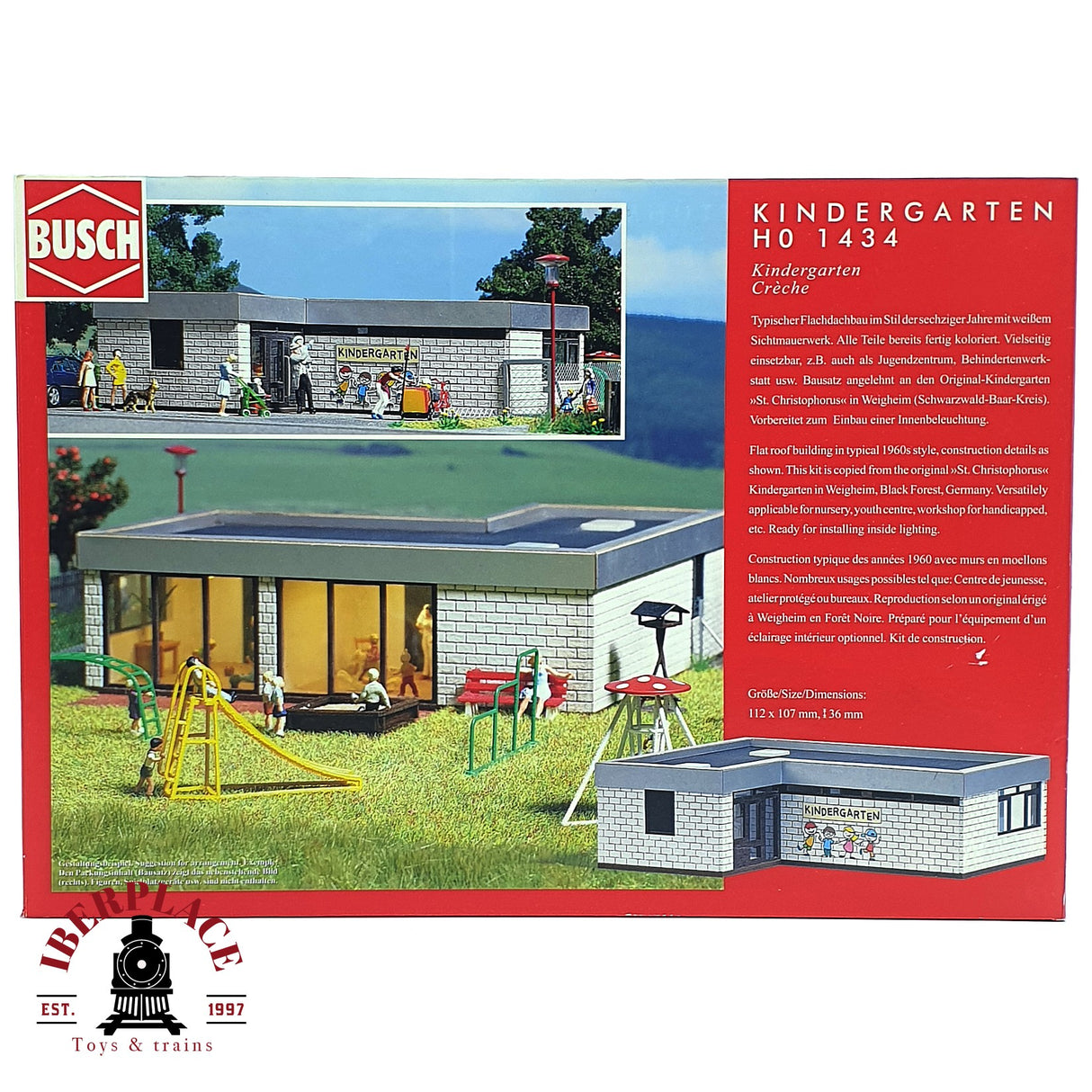 💡 Busch 1434 escuela infantil Kindergarten Kit de montaje H0 escala 1:87 E18