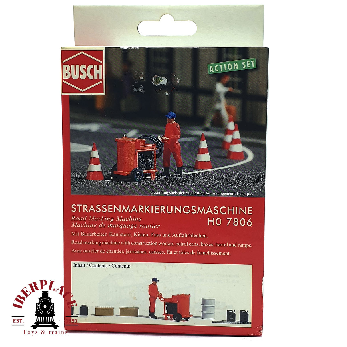 💡 Busch 7806 Máquina de señalización vial kit de montaje H0 escala 1:87 E18
