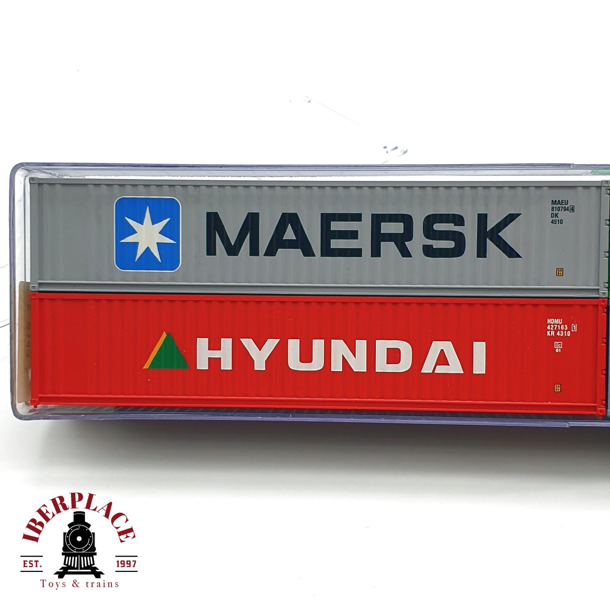 ♻️ Electrotren 0143 set de 4 contenedores internacional Maersk Evergreen Hyundai H0 escala 1:87 A27