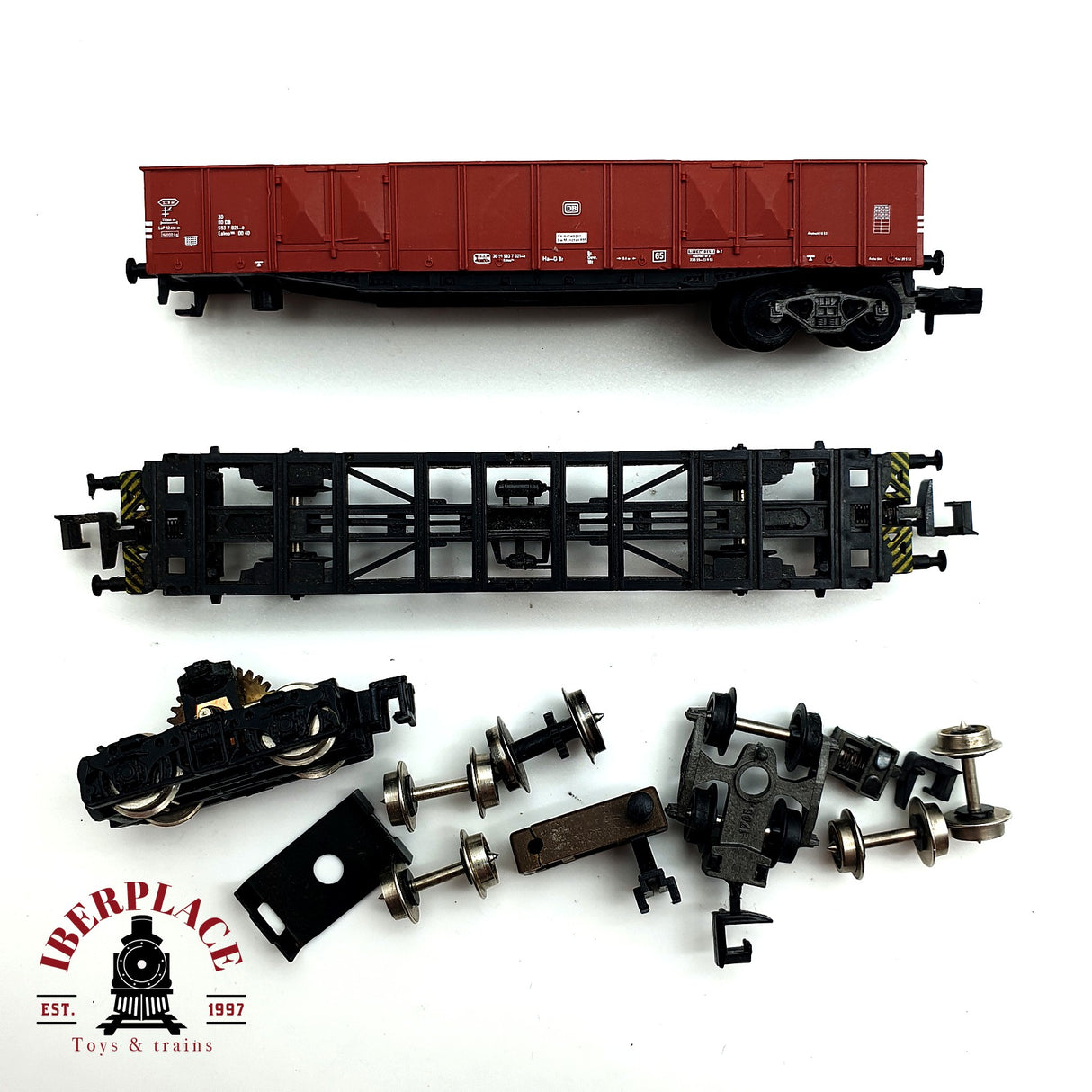 ♻️ Fleischmann vagon piezas para repuestos bogies ruedas N escala 1:160 V10