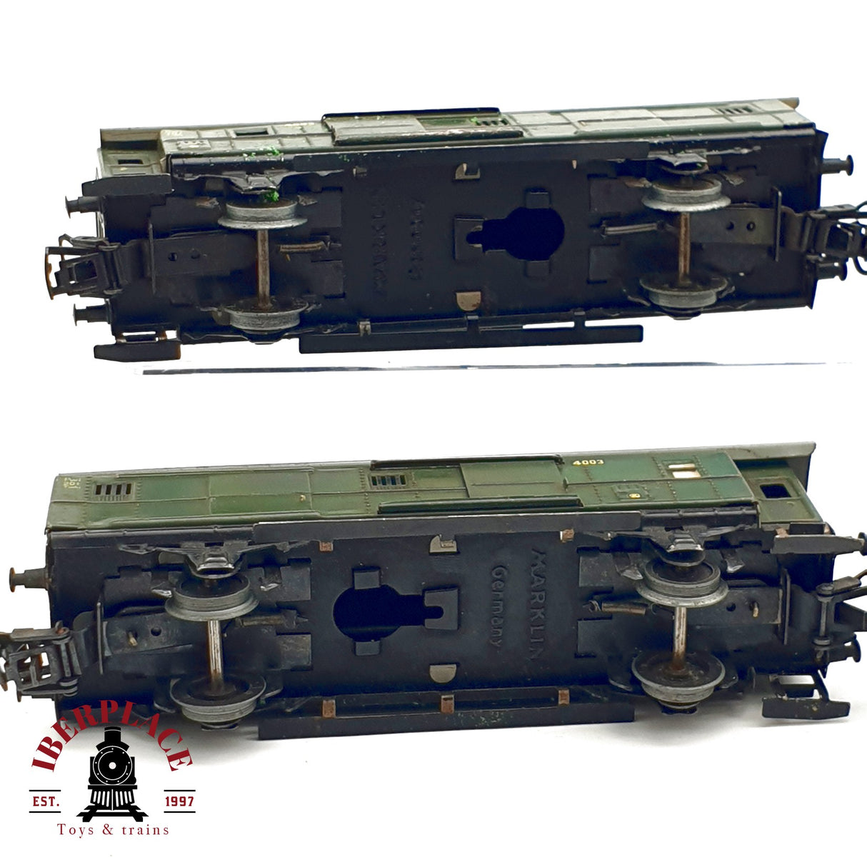 ♻️ 4x Märklin vagones pasajeros 4003 en metal piezas o repuestos H0 escala 1:87 E20