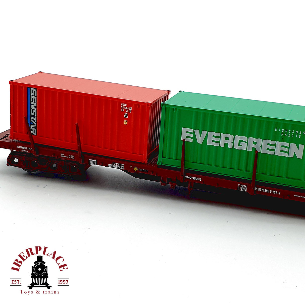 ♻️ Electrotren 5181K Vagon plataforma 3 contenedores Maersk RENFE H0 1:87 DC