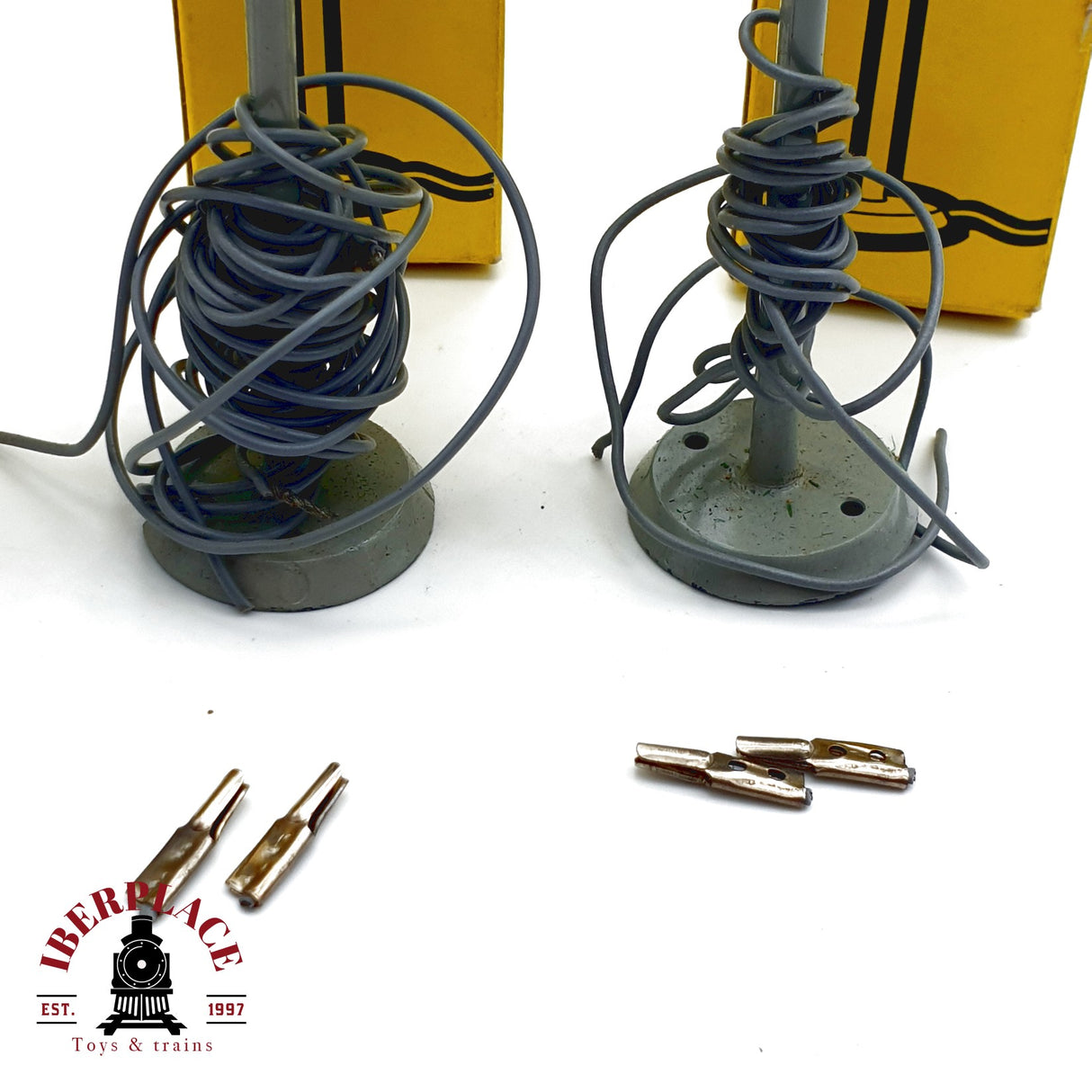 ♻️ 4x Märklin 7047 Farolas de estación H0 escala 1:87 E20 3/3