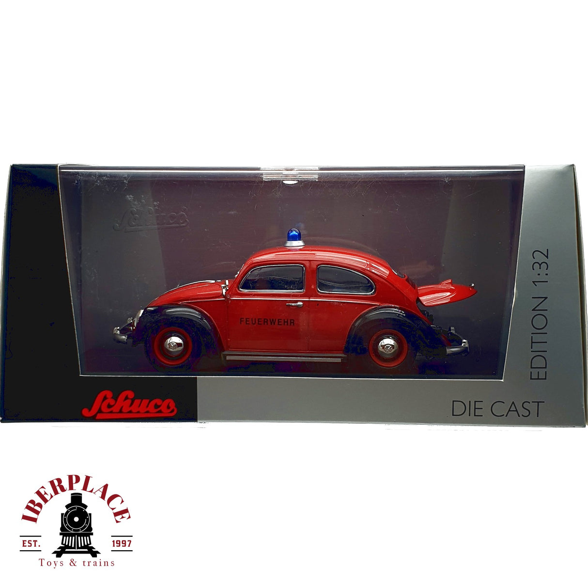 ♻️ Schuco 45 077 3800 coche Volkswagen Bomberos VW Käfer escala 1:32 E20