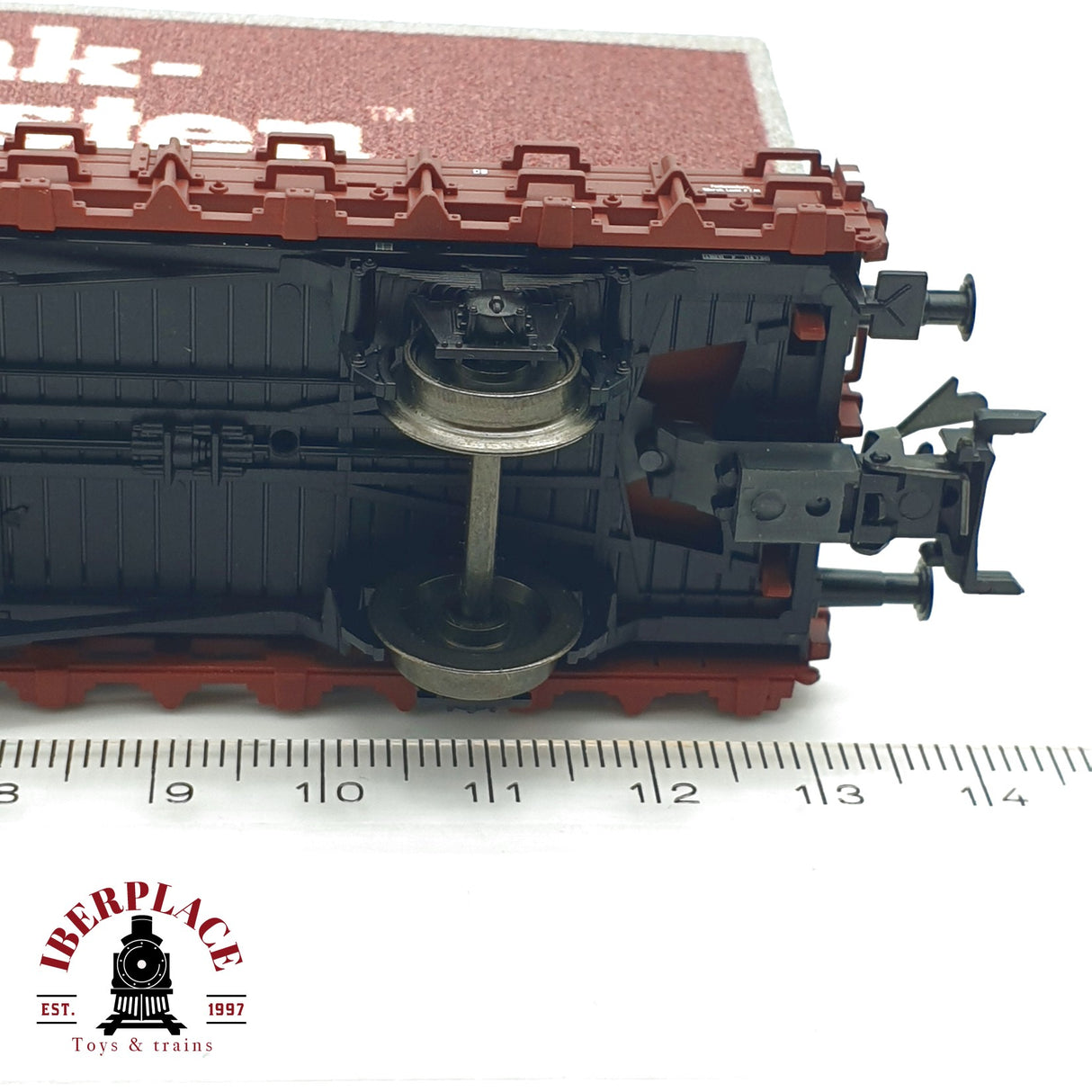♻️ Märklin 48112 vagón plataforma con contenedor Mink-Bürsten H0 escala 1:87 A27