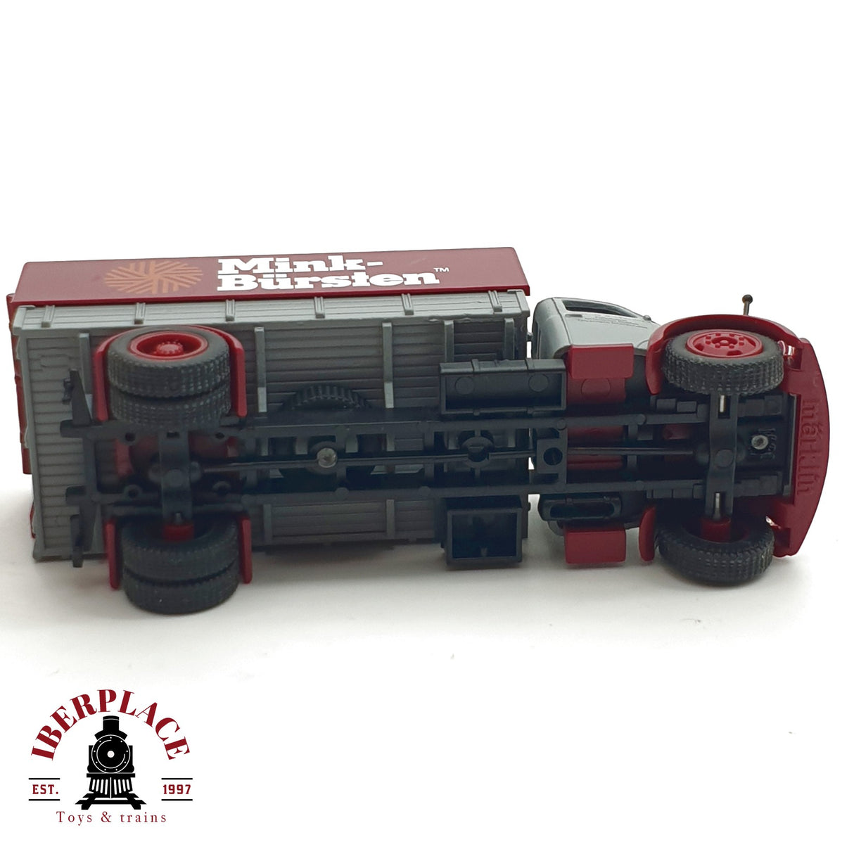 ♻️ Märklin 48112 vagón plataforma con contenedor Mink-Bürsten H0 escala 1:87 A27