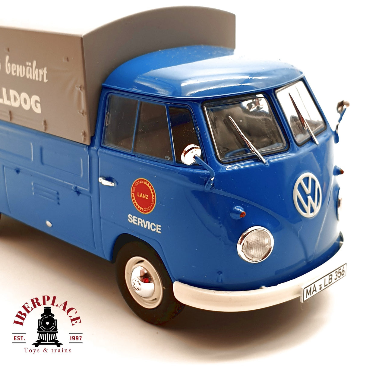 ♻️ Schuco 45 078 5800 Volkswagen T1b Lanz Bulldog Service Metal escala 1:32 E20