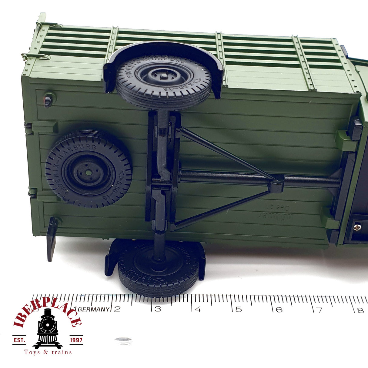 ♻️ Hübner 7004 Coche Tempo Hanseat transporte de animales escala 1:32 E20