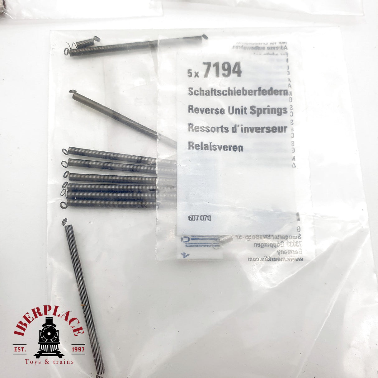 ♻️ Märklin Lote repuestos 7185 patin 7194 muelles 7079 linterna cola AC H0 Escala 1:87