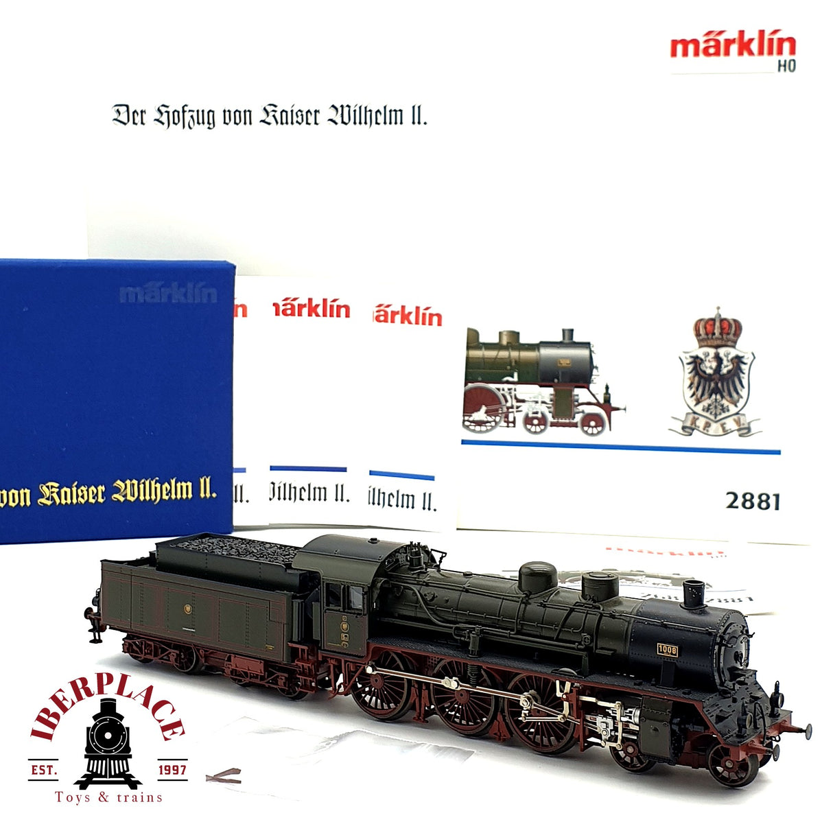 ♻️ Märklin 2881 Locomotora de tren rápido KPEV 1008 H0 escala 1:87 E19