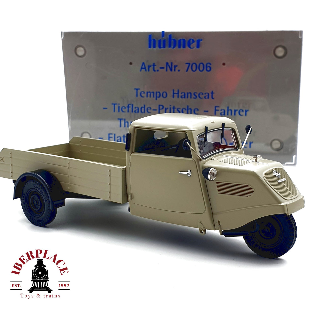 ♻️ Hübner 7006 Coche Tempo Hanseat plataforma baja escala 1:32 E20