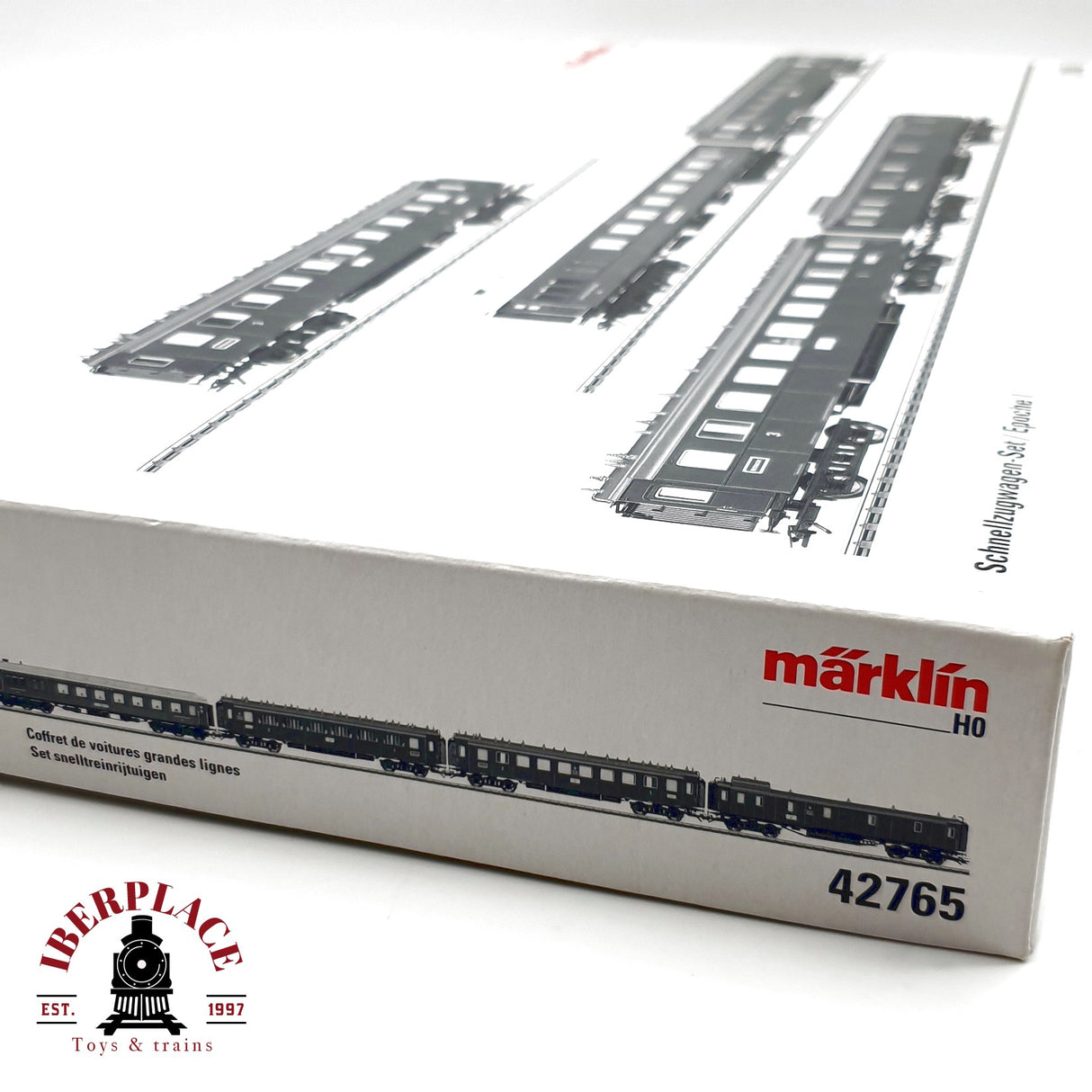 ♻️ Märklin 42765 Set de vagones para tren rápido Mitropa H0 escala 1:87 E20