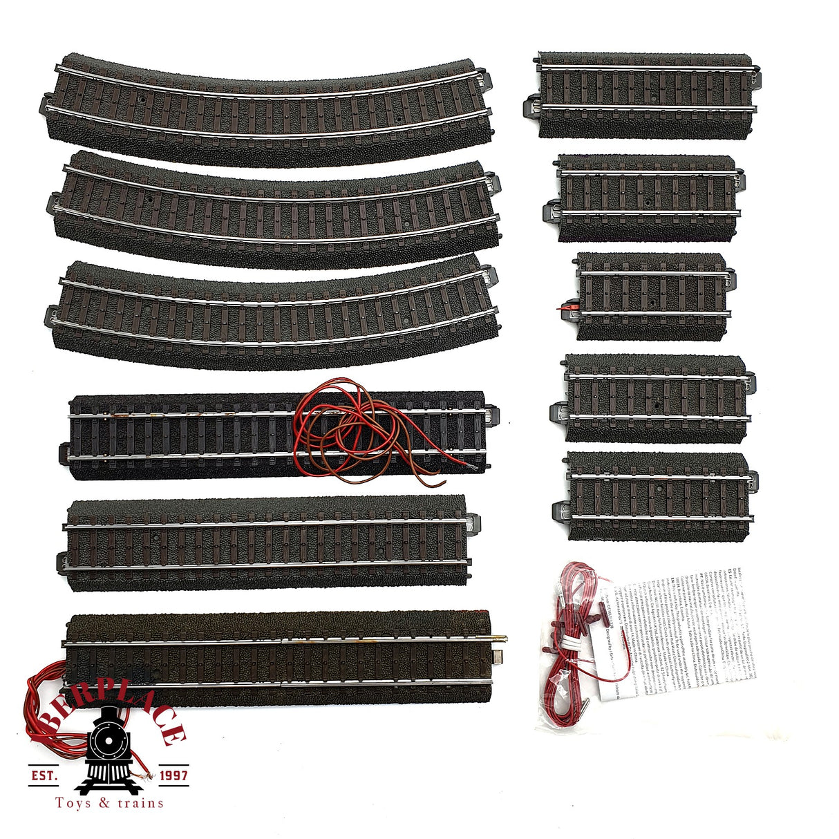♻️ Märklin 12x vías rectas y curvas sistema C H0 escala 1:87 V10