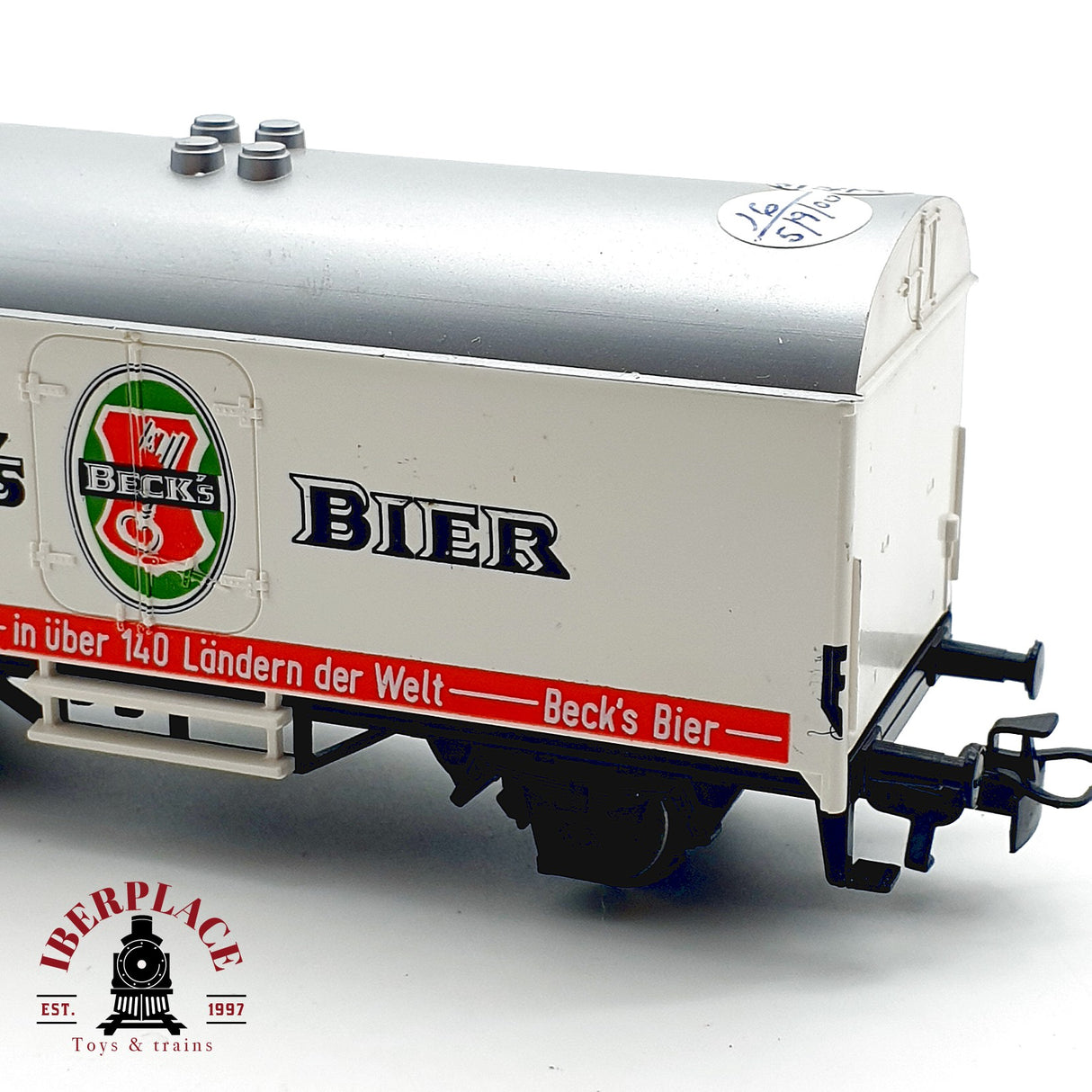 ♻️ Märklin Primex Vagón Cervecero Becks Bier Blanco DB AC H0 Escala 1:87