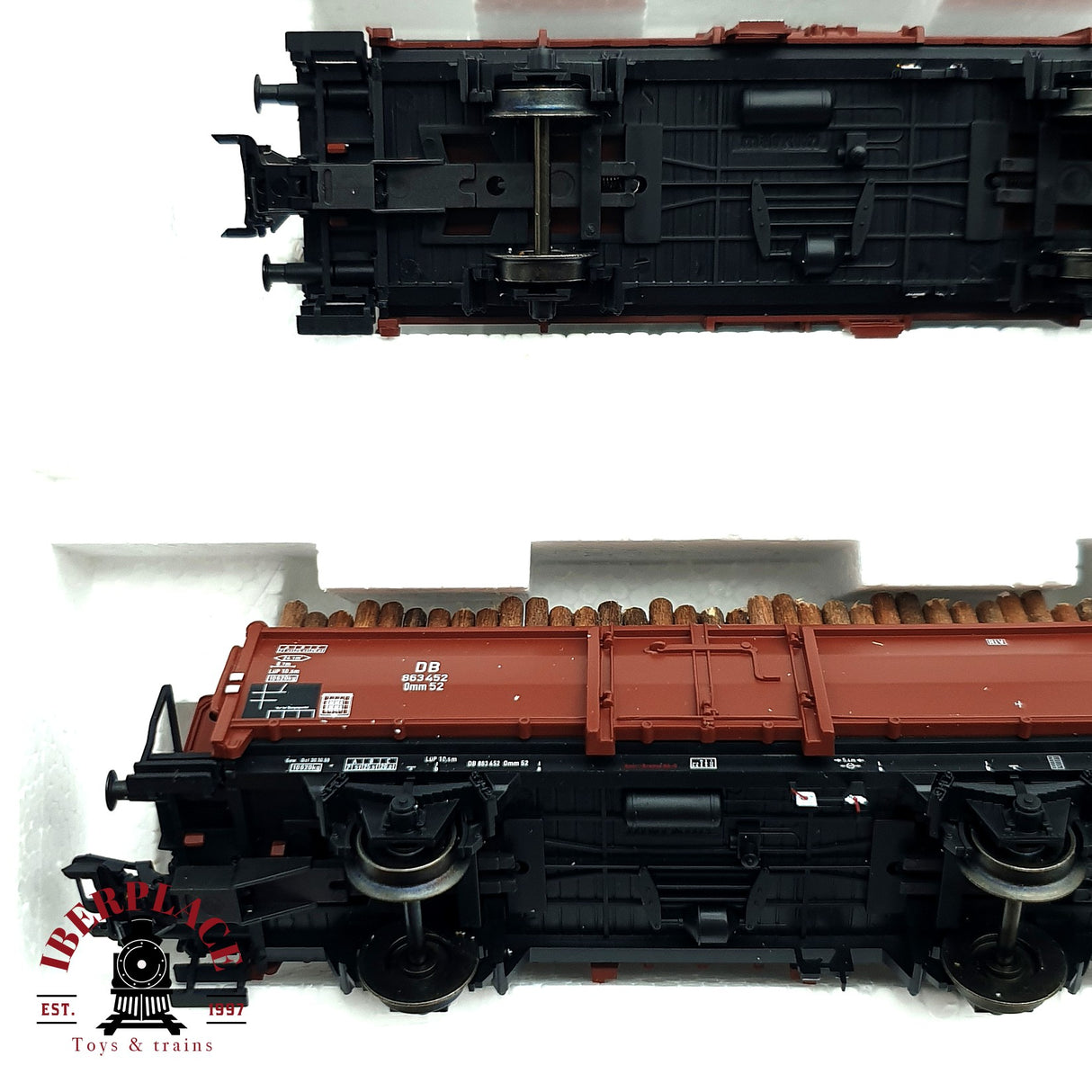 ♻️ Märklin 46132 Set de mercancias Carga de madera DB H0 escala 1:87 E19