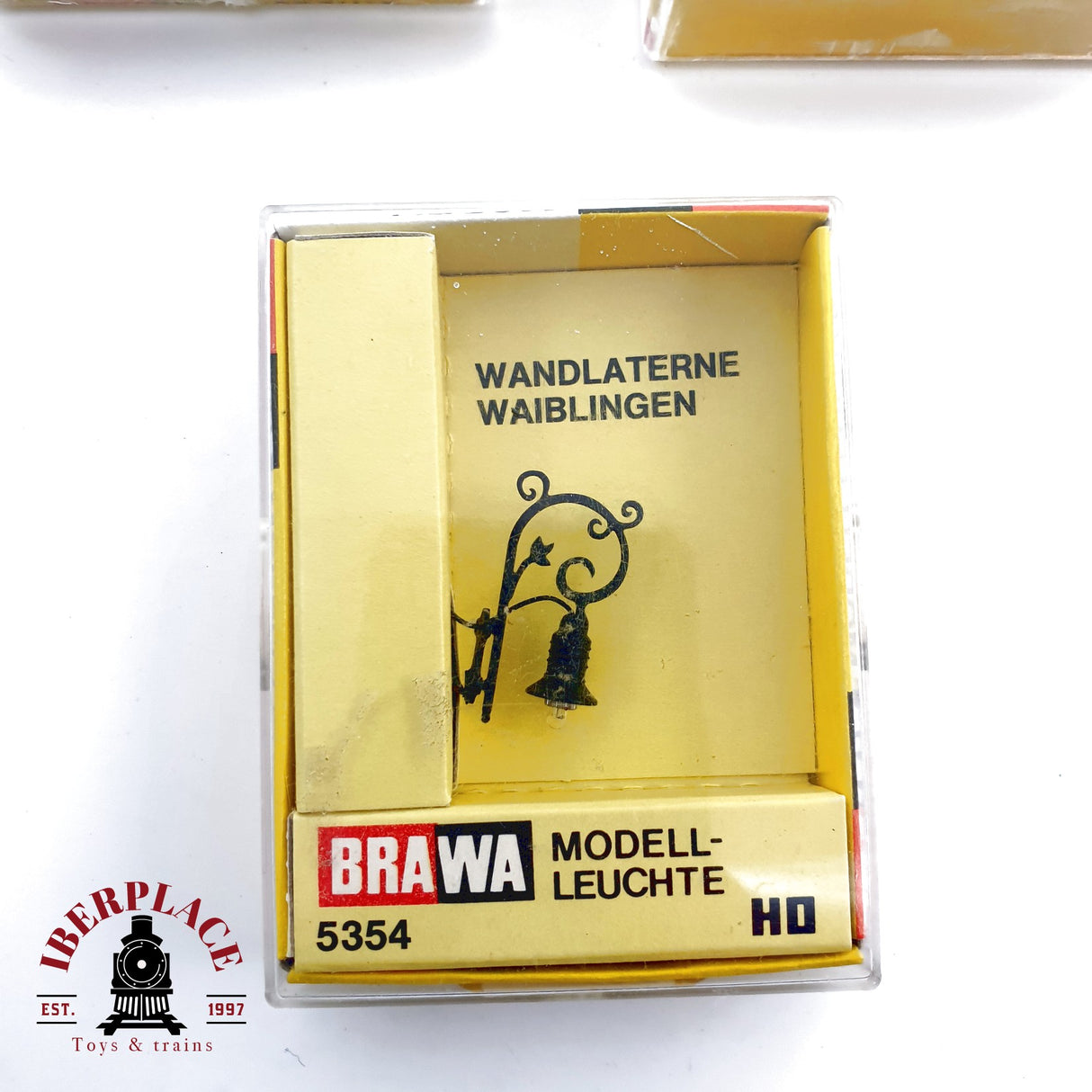 ♻️ BRAWA 7x placas de distribución Lamparas farolas anuncio con reloj H0 escala 1:87 E20