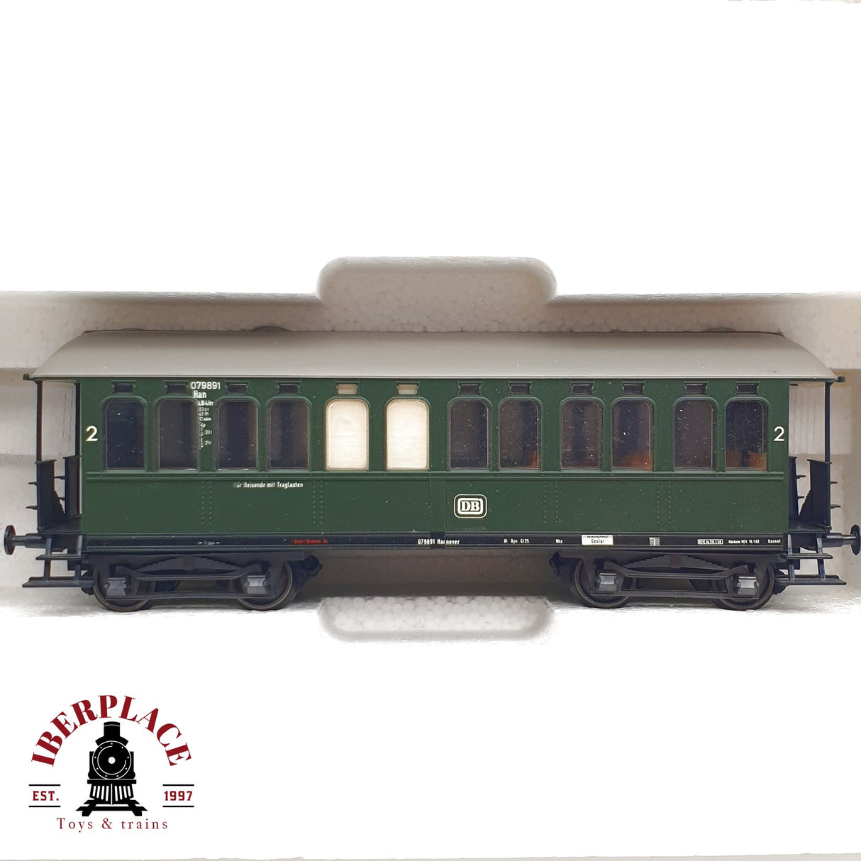 ♻️ DC Liliput 875 0789 Set Tren de pasajeros DB 75 118 clase 2 H0 escala 1:87 E21