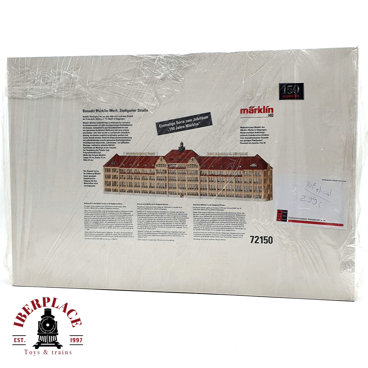 ♻️ Märklin 72150 Kit de construcción de la planta de Märklin en la Stuttgart Straße de Göppingen. H0 escala 1:87 E19