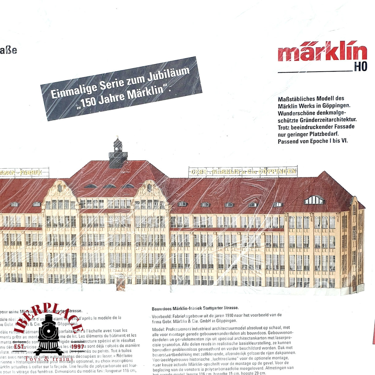 ♻️ Märklin 72150 Kit de construcción de la planta de Märklin en la Stuttgart Straße de Göppingen. H0 escala 1:87 E19