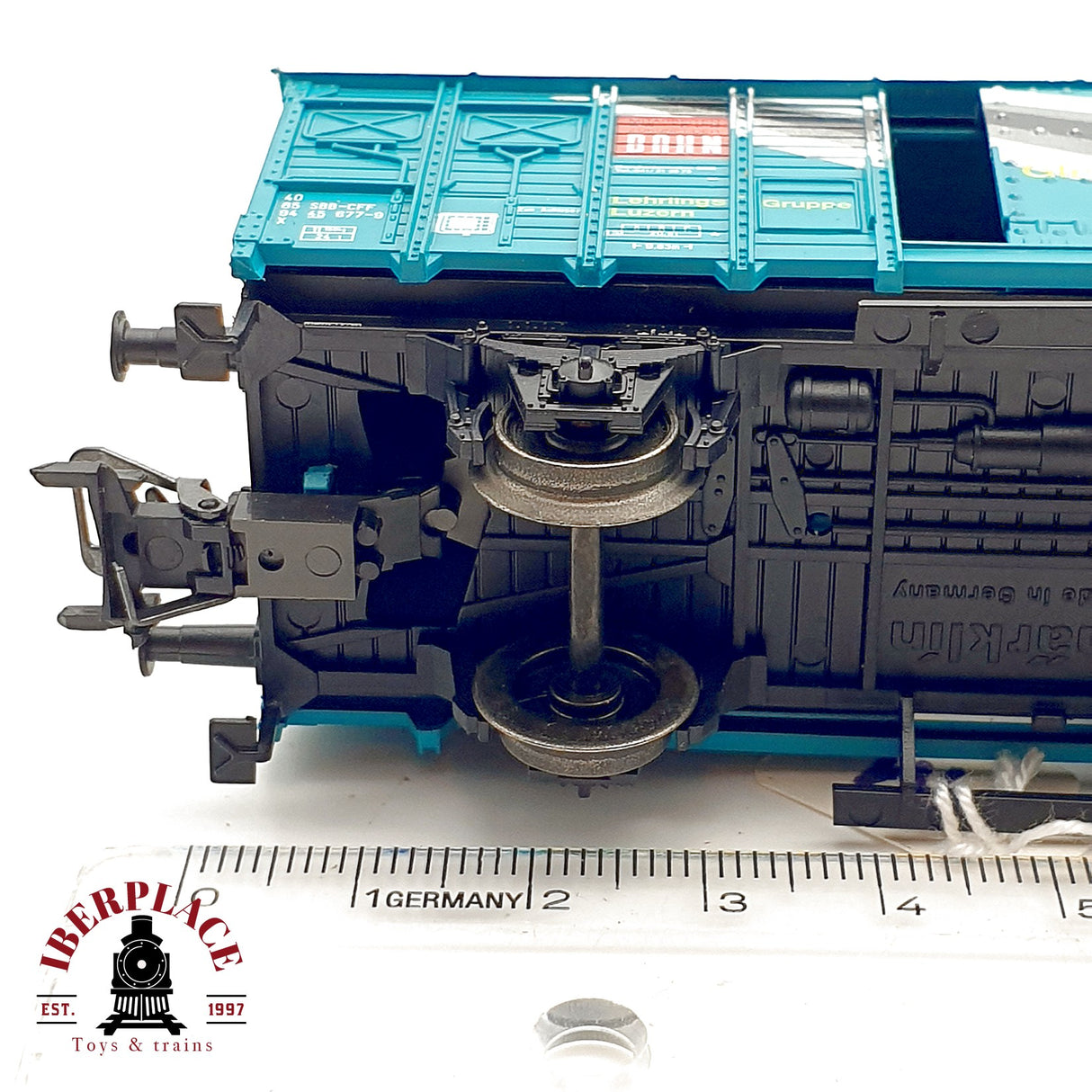 ♻️ Märklin 46052 Vagón Cerrado Azul SBB CFF Gleisbauer AC H0 Escala 1:87