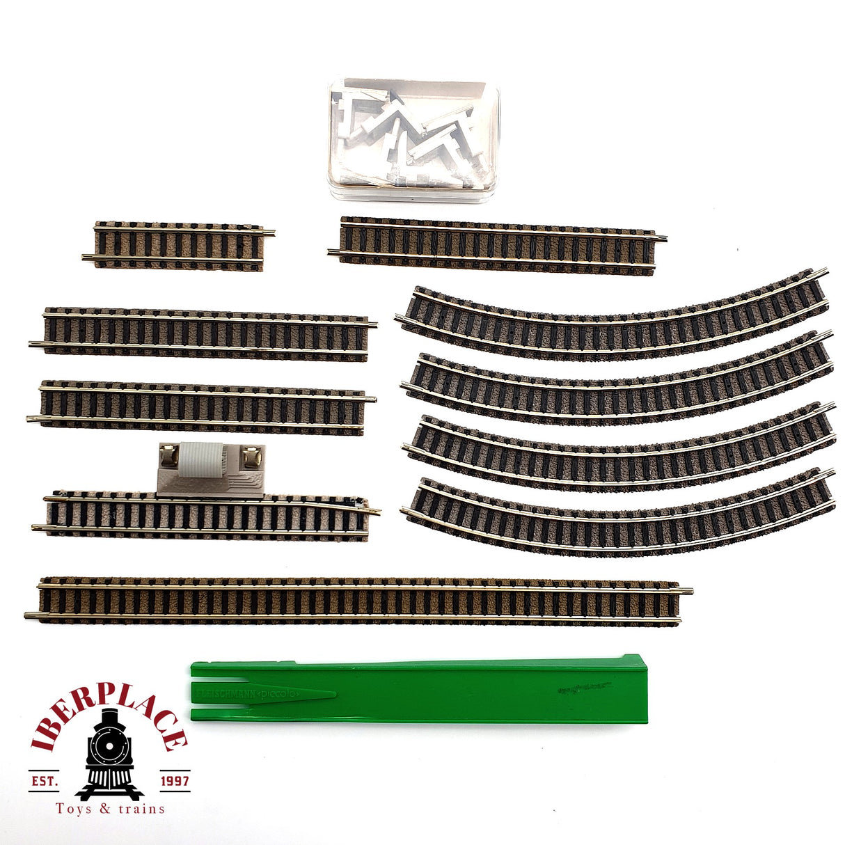 ♻️ Fleischmann 17x vías curvas rectas piezas complementarias ronda giratoria N escala 1:160 V10