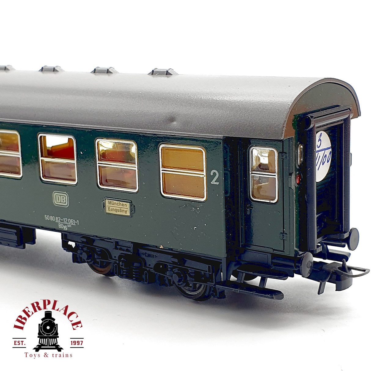 ♻️ Roco H0 4250C Coche Pasajeros Equipajes Verde DB H0 Escala 1:87