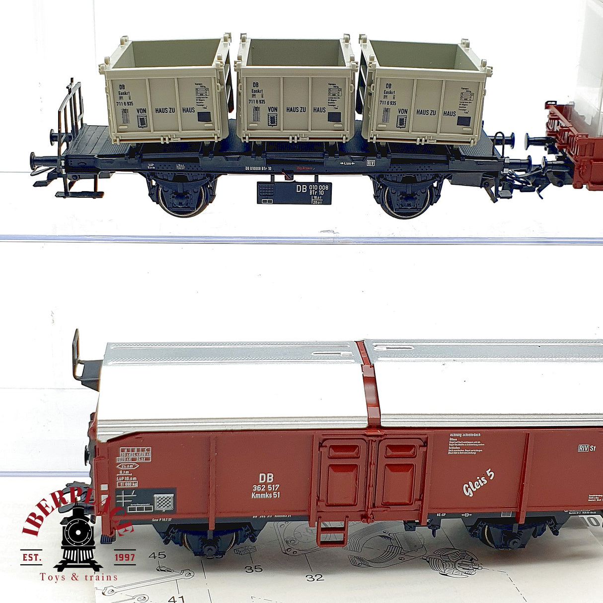 ♻️ Märklin 29820 set Locomotora Digital BR 50 DB Ep III con sonido vagones mercancias AC H0 1:87