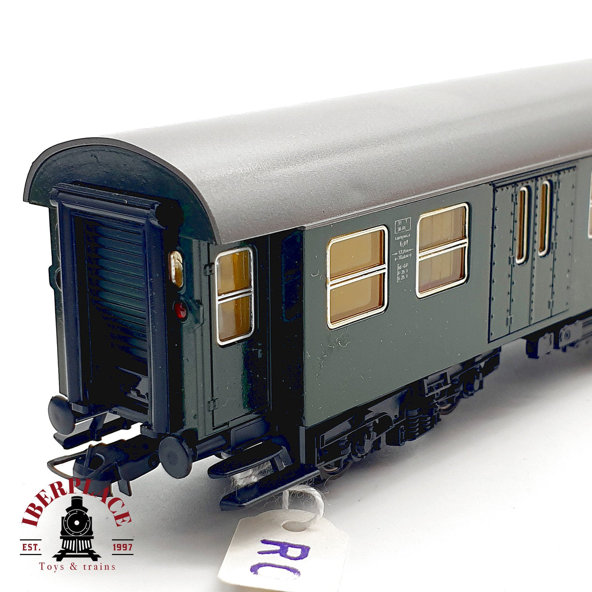 ♻️ Roco H0 4250C Coche Pasajeros Equipajes Verde DB H0 Escala 1:87