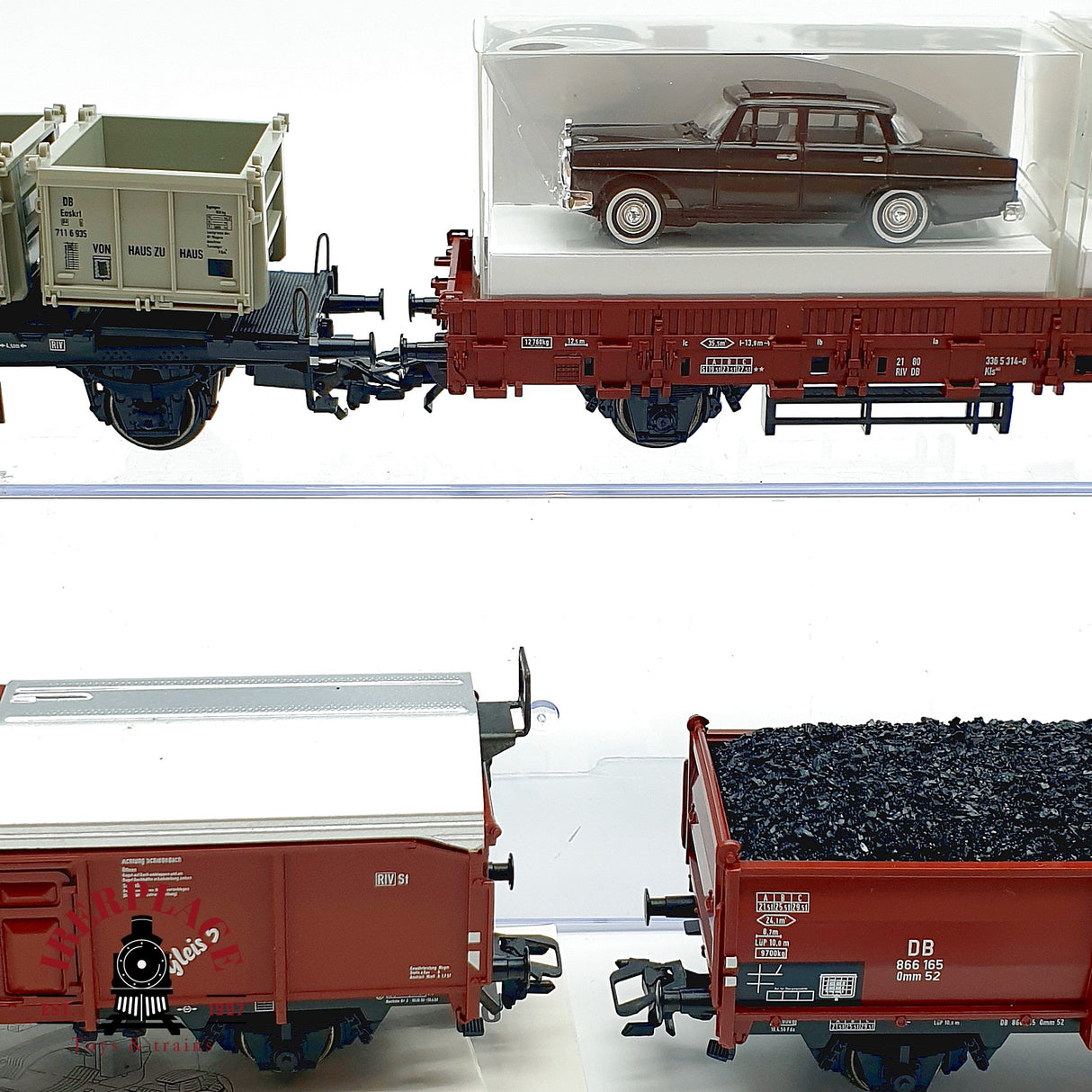 ♻️ Märklin 29820 set Locomotora Digital BR 50 DB Ep III con sonido vagones mercancias AC H0 1:87