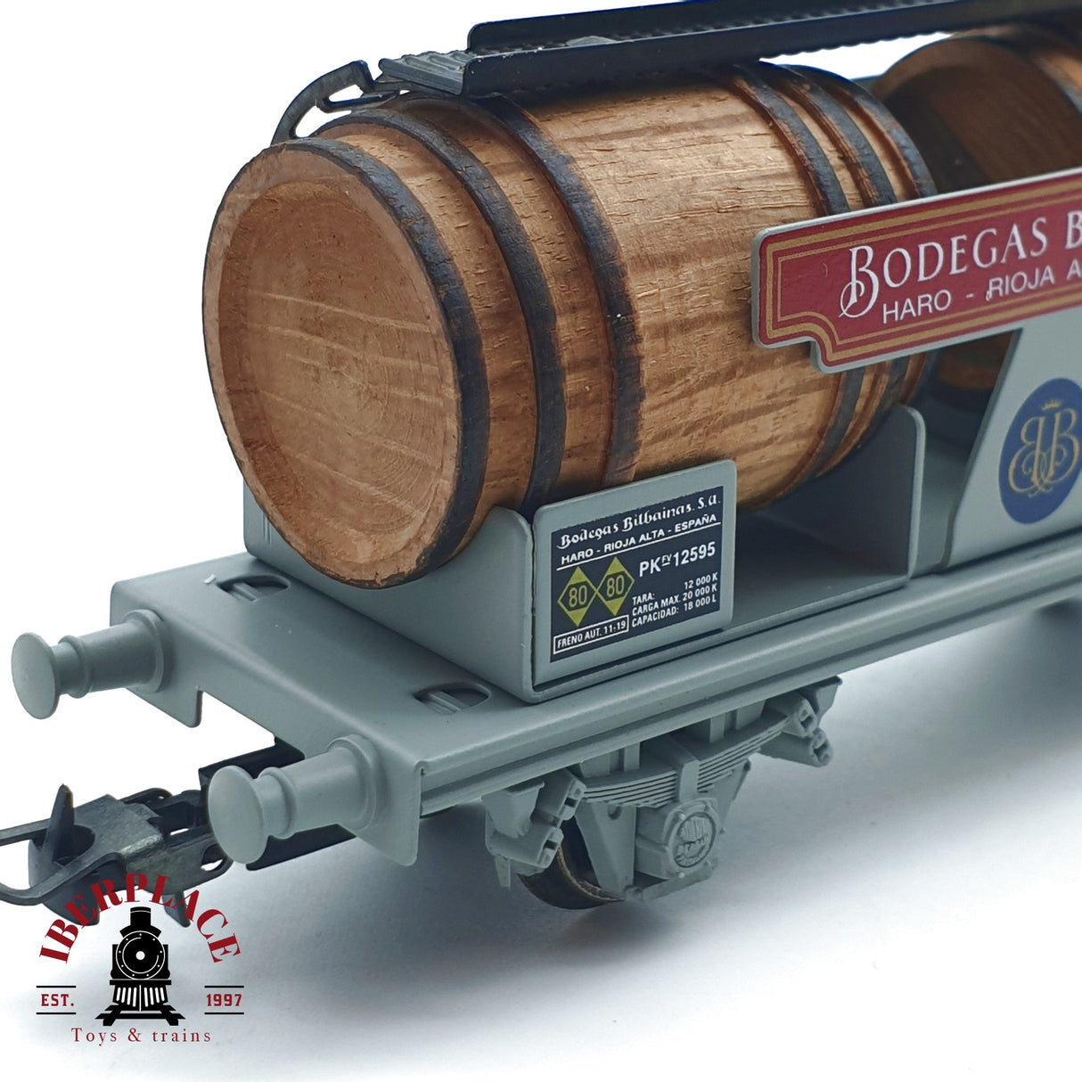 ♻️ Electrotren 0824 vagón Cubas bodegas Bilbainas RENFE pieza 123 de mil unidades H0 escala 1:87 A27