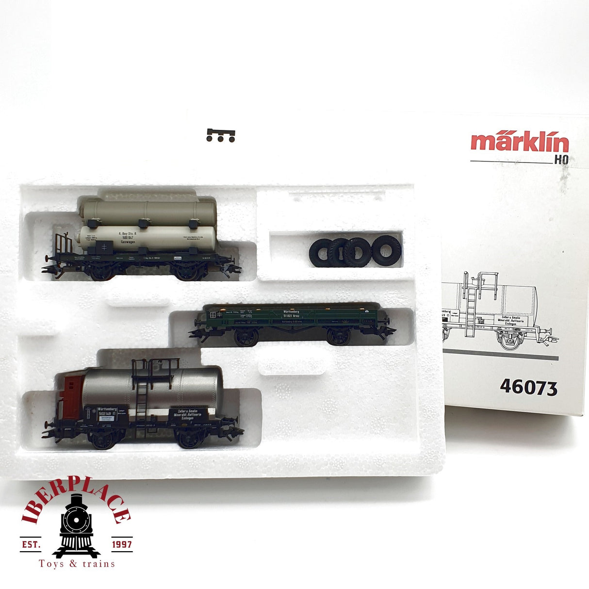 ♻️ Märklin 46073 set de vagones Zeppelin K.Bay.Sts.B H0 escala 1:87 E21