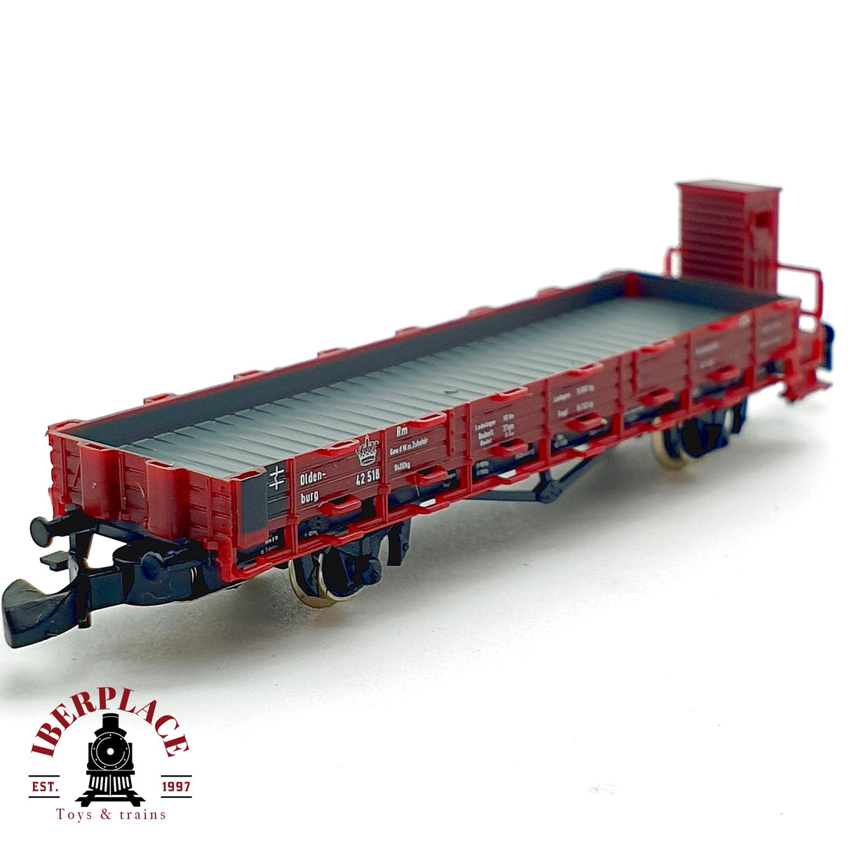 ✨♻️ Märklin 8658 Vagon Plataforma Bordes Rungwagen GOE Época I Mini Club Escala Z 1:220